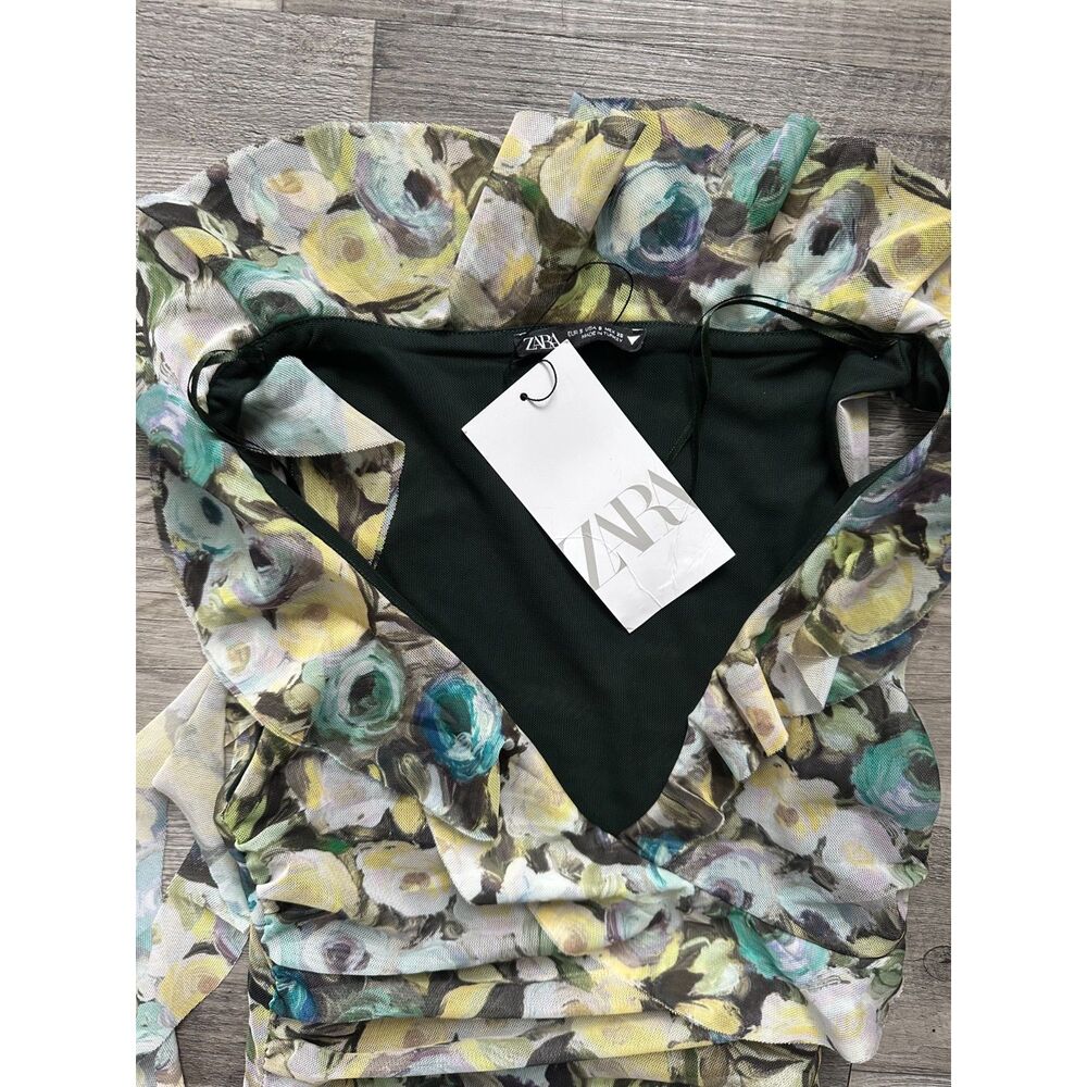 NWT Zara Ruffle Dress - Picture 4 of 4